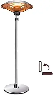 Halogen Heater, Terrace Heater, Outdoor Indoor Commercial Umbrella Electric Heater, Stove Height Adjustable Telescopic Pole (Liquefied Gas) 3000W