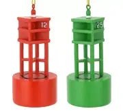 Tree Buddees Port Starboard Channel Markers Sailing Boating Christmas Ornament