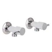 Mondella Resonance Chrome 1/4 Turn Pin Lever Washing Machine Set