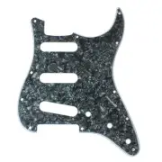 Custom Guitar Pickguard For Strat Standard ,4ply Black Celluloid