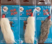 GO CAT FUR FUN INTERACTIVE TOY CAT NIP KITTEN PLAY COUNT OF 3