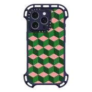 iPhone 16 Pro Ultra Bounce Case MagSafe Compatible Tumbling Block Green