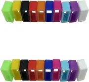 Angoily 40 Pcs Silicone Fastener Rings Smart Watch Bands Secure Clasps Secure Rings