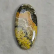 Natural bumble bee jasper smooth cabochon oval shape gemstone cabochon