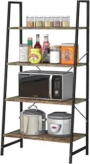 Microwave Rack Microwave Stand 4 Tier Microwave Oven Rack Free Standing Utility Microwave Stand Floor Standing Spice Rack Organizer Rack for Kitchen Microwave Oven Rack Microwave Shelf