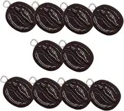 [TEHAUX] Bean Jewelry Accessory 10pcs Resin Bean Charms Charms for Diy Necklace Earring Keychain