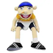 60cm Large Jeffy Boy Hand Puppet Children Soft Doll Plush Funny Party Props Christmas Toys Kids Gift