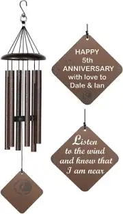 Personalized Wind Chime, Sympathy Wind-Chime 32" Inch