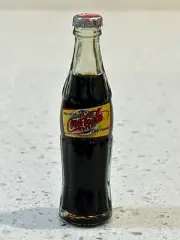 LAS VEGAS Miniature WORLD OF COKE Contoured Glass Coca-Cola Coke Bottle - MINT