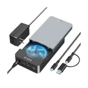 NVMe M.2 Duplicator Dual-Bay Offline Clone Tool-Free, 40Gbps USB4 NVMe SSD En...