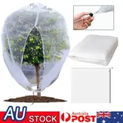 Large Fruit Tree Netting Bag Insect-proof Mesh Cover with Zipper Drawstring