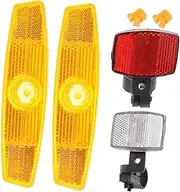 BESPORTBLE Bike Reflectors Set 1 Set of 6 Plastic Rear Cycle Lights Bicycle Lights Front Rear Mountain Bike Reflectors for Safety