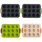 DIY Baking Silicone Mini Muffin Pan Flexible Muffin Tin Microwave Safe