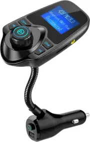 Bluetooth FM Transmitter for Car KM18 Plus Wireless Adapter Hands-Free Calls USB