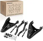 Frankberg 8-Piece Suspension Arm Set Front Axle Compatible with Suspension Arm Logan LS 1.2L-1.6L 2004-2024 Tie Rod Sandero 1.2L-1.6L 2008-2013 Logan I LS 1.4L-1.6L 2004-2024 Replace# 600154 7519