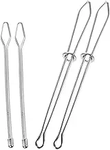SHINEOFI Elastic Band Threader 4 Pack Metal Drawstring Threading Tool for Sewing Craft DIY Projects