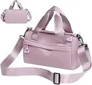 Mini Gym Bag, 24x14 cm Nylon Small Gym Bag Lightweight Mini Duffle Bag Gym Duffle Bag with Adjustable Strap, Zipper for Women
