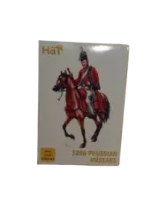 Hat 1806 Prussian Hussars, 1:72 SCALE, 12 Figures & Horses, #8195