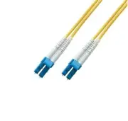 Lynn Duplex Fiber Optic Patch Cable OS2 Single Mode LC/APC- LC/APC Connector 1M