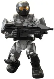 NEW HALO MEGA BLOKS CONSTRUX GRAY/WHITE UNSC MARINE FIGURE STORMBOUND SERIES