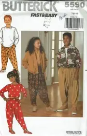 Butterick Sewing Pattern 5590 Jacket Top Pants Misses Size 7-10 UNCUT