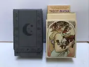 TAROT MUCHA DECK TAROT CARDS BOOK BOXED NEW NAIVE CAT RESQ WITH CARRYING POUCH
