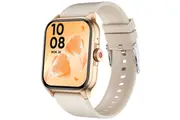 Smartwatch with Bluetooth Calling, Heart Rate, Blood Oxygen, Blood Pressure, Blood Sugar, and Blood Lipid Monitoring, Health Tracking, Step Counter, and Sports Modes(Gold)