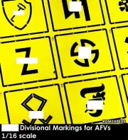 Rado Miniatures 1/16 Divisional Markings for AFVs