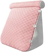 FytStycale Wedge Pillow Headboard,Mattress Filler,Back Cushion,Triangle,for Gifts for Mom Sofa, Pink