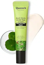 Quench Botanics Mama Cica Dark Circle Fading Under Eye Cream | with Cica, Korean Ginseng, Lotus Root, Licorice Root and Orange Peel Oil (15ml)