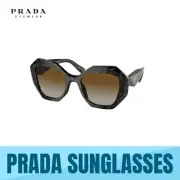 PRADA PR 16WS -19D6E1 BLACK/YELLOW MARBLE -BROWN GRADIENT POLARIZED SUNGLASSES