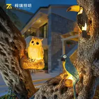 在飛比找樂天市場購物網優惠-戶外園林仿動物景觀燈裝飾燈氛圍燈小鳥壁燈庭院花園布置壁燈防水