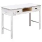 NNEVL Console Table Antique White 110x45x76 cm Wood