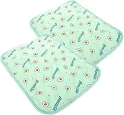 BESPORTBLE 2sets 2pcs Washable Dog Pee Pads Water Absorbent Pet Training Pad for Indoor Use Slide Cushion Compact Durable Material for Puppies and Pets 2pcs*2