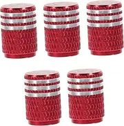HEALEEP 5pcs Cute Paw Print Tire Valve Caps Decorative Stem Covers for Cars Suvs and Bikes Stylish Dustproof Valve Caps for Enhanced Wheel Aesthetics