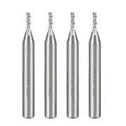 4PCS HSS-AL 3 Flute Straight End Mill Cutter CNC Router Bits, 2 x 6 x 7mm