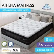 STARRY EUCALYPT Mattress Pocket Spring King Size Latex Euro Top 36cm Athena