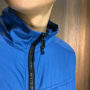 美國百分百【Timberland】立領 風衣 外套 夾克 防水 防風 機能 耐磨 男衣 戶外登山 藍色 S號 B979
