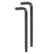 2pcs Ball End Hex Key Wrench 10mm L-Shape Long Arm Hexagon Metric Wrenches Black