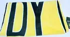 Body Glove Logo Beach Towel Yellow & Black 36" x 70" NWT