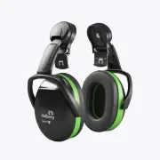 NEW Hellberg® Secure S1C Green Helmet Mount Earmuffs (SLC80 25dB, Class 4)