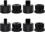 8 Pack Microphone Stand Adapter Aluminum Alloy Tripod Camera Mounts