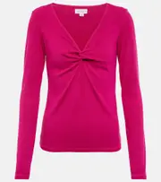 [Velvet] Velvet Twist-detail top AU 16 pink