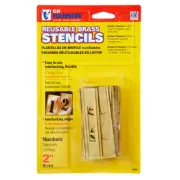 Stencil Set-Numbers 2" Brass 15Pcs.