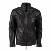 Classic Zipper Leather Jacket