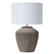[James Lane] Elanor Ceramic Table Lamp Brown