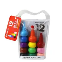 在飛比找蝦皮購物優惠-日本製 Baby Color 兒童安全蠟筆 蠟筆組12色 無