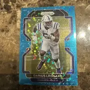 Darius Leonard Blue Prizm Card Number 53/79 And Clear Shots Card