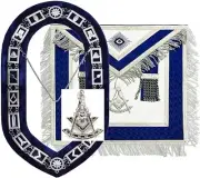 MASONIC COLLECTION - Craft Regalia Master Mason MM cooler chain apron Set Gift