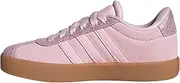 [adidas] Unisex Children's VL Court 3.0 Shoes, Clear Pink/Clear Pink, GUM10